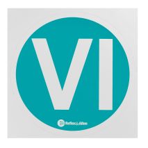 ΣΗΜΑ ΑΥΤΟΚΟΛΛΗΤΟ ""VI"" EURO 6 ΓΙΑ ΦΟΡΤΗΓΟ 220mm  12 TEM. Auto Moto Tyres 