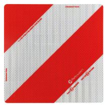 ΑΝΑΚΛΑΣΤΙΚΟ ΣΗΜΑ ΣΕ ΠΑΝΕΛ ΓΑΛΒΑΝΙΣΜΕΝΟΥ ΧΑΛΥΒΑ ΛΕΥΚΟ/ΚΟΚΚΙΝΟ DIN3071TPESC-B 282x282mm LAMPA - 1ΤΕΜ. Auto Moto Tyres 