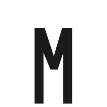 ΑΥΤΟΚΟΛΛΗΤΟ ΓΡΑΜΜΑ ΠΙΝΑΚΙΔΩΝ 60x30mm "M" Auto Moto Tyres 