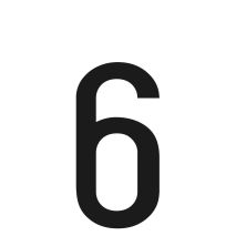 ΑΥΤΟΚΟΛΛΗΤΟ ΓΡΑΜΜΑ ΠΙΝΑΚΙΔΩΝ 60x30 mm "6" Auto Moto Tyres 