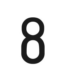 ΑΥΤΟΚΟΛΛΗΤΟ ΓΡΑΜΜΑ ΠΙΝΑΚΙΔΩΝ 60x30 mm "8" Auto Moto Tyres 