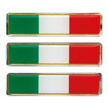 ΑΥΤΟΚΟΛΛΗΤΟ ΣΗΜΑ 3D ΣΗΜΑΙΑ ΙΤΑΛΙΑΣ 80x16mm LAMPA -  3 Τεμ. Auto Moto Tyres 