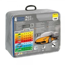 ΚΟΥΚΟΥΛΑ ΑΥΤΟΚΙΝΗΤΟΥ 4 SEASONS AG-5 ΑΔΙΑΒΡΟΧΗ ΑΠΟ 100% PEVA ΜΗ ΤΟΞΙΚΟ ΒΙΝΥΛΙΟ ΓΙΑ ΜΕΓΑΛΑ HATCHBACK ΚΑΙ STATIONWAGON ΙΧ (Μ495 Χ Π185 Χ Υ155 cm) Auto Moto Tyres 