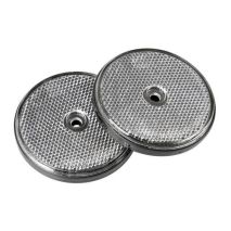 ΑΝΤΑΝΑΚΛΑΣΤΙΚΑ ΛΕΥΚΑ EURO-NORM ΣΤΡΟΓΓΥΛΑ ΜΕ ΒΙΔΑ 65mm 2ΤΕΜ Auto Moto Tyres 