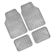 Πατάκια Universal Λάστιχο Χρώμιο - Carbon 4τμχ 65x44cm + 40x33cm Auto Moto Tyres 