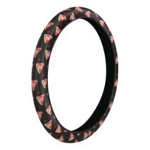 ΚΑΛΥΜΜΑ ΤΙΜΟΝΙΟΥ SKIN-COVER PIZZA (ΠΙΤΣΑ) 35/37cm (S) ΜΑΥΡΟ ΕΛΑΣΤΙΚΟ ΠΟΛΥΕΣΤΕΡΙΚΟ 2mm ΠΑΧΟΣ Auto Moto Tyres 