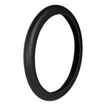 ΚΑΛΥΜΜΑ ΤΙΜΟΝΙΟΥ SKIN-COVER ΔΕΡΜΑΤΙΝΟ 35/37cm (S) ΜΑΥΡΟ ΕΛΑΣΤΙΚΟ 2mm ΠΑΧΟΣ Auto Moto Tyres 