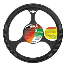 ΚΑΛΥΜΜΑ ΤΙΜΟΝΙΟΥ SPA (S) 35/37cm ΔΕΡΜΑΤΙΝΗ ΜΑΥΡΟ/ΓΚΡΙ ΑΟΣΜΟ ECO-FRIENDLY Auto Moto Tyres 