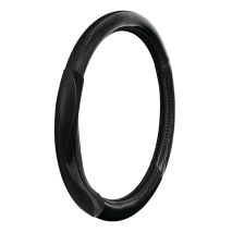 ΚΑΛΥΜΜΑ ΤΙΜΟΝΙΟΥ SILVERSTONE (M) 37/39cm ΔΕΡΜΑΤΙΝΗ ΜΑΥΡΟ ΑΟΣΜΟ ECO-FRIENDLY Auto Moto Tyres 