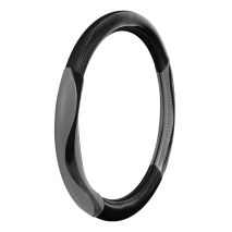 ΚΑΛΥΜΜΑ ΤΙΜΟΝΙΟΥ SILVERSTONE (M) 37/39 cm CARBON /ΜΑΥΡO-ΓΚΡΙ ΔΕΡΜΑΤΙΝΗ ΑΟΣΜΟ ECO-FRIENDLY Auto Moto Tyres 