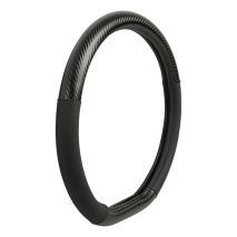 ΚΑΛΥΜΜΑ ΤΙΜΟΝΙΟΥ LE MANS (S) 35/37cm ΔΕΡΜΑΤΙΝΗ ΜΑΥΡΟ/CARBON ΑΟΣΜΟ ECO-FRIENDLY (ΚΟΦΤΟ ΤΙΜΟΝΙ) Auto Moto Tyres 