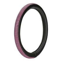 ΚΑΛΥΜΜΑ ΤΙΜΟΝΙΟΥ DIAMONDS PINK (S) 35/37cm ΣΥΝΘΕΤΙΚΟ ΔΕΡΜΑ SKEENTEX ΜΑΥΡΟ/POZ LAMPA  - 1 ΤΕΜ. Auto Moto Tyres 