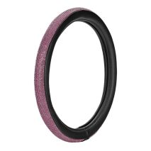 ΚΑΛΥΜΜΑ ΤΙΜΟΝΙΟΥ DIAMONDS PINK (Μ) 37/39cm ΣΥΝΘΕΤΙΚΟ ΔΕΡΜΑ SKEENTEX ΜΑΥΡΟ/POZ LAMPA  - 1 ΤΕΜ. Auto Moto Tyres 