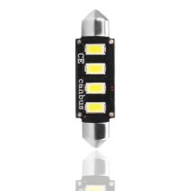 ΛΑΜΠΑΚΙΑ ΠΛΑΦΟΝΙΕΡΑΣ C5W/C10W 12V 2W SV8,5 41mm CAN-BUS+RADIATOR LED 4xSMD5730 ΛΕΥΚΟ 1ΤΕΜ. M-TECH Auto Moto Tyres 