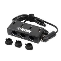 Αντάπτορας Αναπτήρα Τριπλός με 4 USB 12/24V με καλώδιο 85cm Auto Moto Tyres 