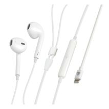 ΑΚΟΥΣΤΙΚΑ BLUETOOTH ΜΕ ΜΙΚΡΟΦΩΝΟ ΚΑΙ ΚΑΛΩΔΙΟ 120cm ΓΙΑ APPLE (8PIN) ΛΕΥΚΑ LAMPA - 1 TEM. Auto Moto Tyres 