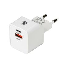 ΦΟΡΤΙΣΤΗΣ ME OIKIAKH ΠΡΙΖΑ 220/240V 20W  ΜΕ 2 ΘΥΡΕΣ USB (A+C) LAMPA - 1 ΤΕΜ. Auto Moto Tyres 