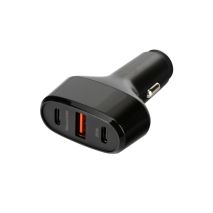 ΦΟΡΤΙΣΤΗΣ ΑΝΑΠΤΗΡΑ 12/24V MAX 40W ΜΕ 1 ΘΥΡΑ USB A & 2 ΘΥΡΕΣ USB C FAST CHARGE ΜΑΥΡΟΣ ROCKET 3 PRO LAMPA - 1 TEM. Auto Moto Tyres 