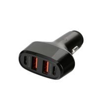 ΦΟΡΤΙΣΤΗΣ ΑΝΑΠΤΗΡΑ 12/24V MAX 50W ΜΕ 2 ΘΥΡΕΣ USB A & 2 ΘΥΡΕΣ USB C FAST CHARGE ΜΑΥΡΟΣ ROCKET 4 PRO LAMPA - 1 TEM. Auto Moto Tyres 