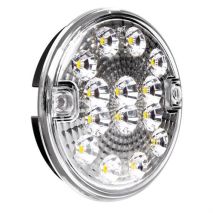 ΦΩΣ ΦΟΡΤΗΓΟΥ ΠΙΣΩ 12/24V 14LED ΔΙΑΦΑΝΟ ΣΤΡΟΓΓΥΛΟ 140mm 1ΤΕΜ. Auto Moto Tyres 