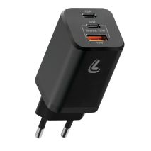 ΦΟΡΤΙΣΤΗΣ ΜΕ ΟΙΚΙΑΚΗ ΠΡΙΖΑ HOME ROCKET 65W 100/230V 65W ΜΕ 3 ΘΥΡΕΣ USB (USB-A+USB-Cx2) QUICK CHARGE LAMPA - 1 ΤΕΜ. Auto Moto Tyres 