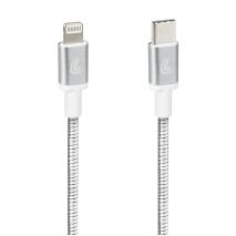 ΚΑΛΩΔΙΟ ΦΟΡΤΙΣΗΣ/ΜΕΤΑΦΟΡΑΣ ΔΕΔΟΜΕΝΩΝ USB TYPE C>APPLE 8 PIN  IRON 2.0 3000mA/30W ΑΣΗΜΙ 100cm LAMPA - 1 ΤΕΜ. Auto Moto Tyres 