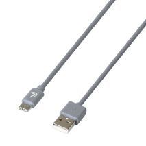 ΚΑΛΩΔΙΟ ΦΟΡΤΙΣΗΣ ΚΑΙ ΣΥΓΧΡΟΝΙΣΜΟΥ USB TYPE-C 200cm ΓΚΡΙ ESSENTIALS LAMPA - 1 ΤΕΜ. Auto Moto Tyres 
