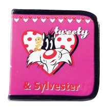 ΤΕΤΡΑΓΩΝΗ ΘΗΚΗ ΓΙΑ 24CDs TWEETY HEART Auto Moto Tyres 