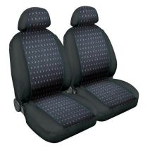 ΚΑΛΥΜΜΑΤΑ ΚΑΘΙΣΜΑΤΩΝ SQUARE ΠΟΛΥΕΣΤΕΡΙΚΟ ΜΑΥΡΟ/ΜΠΛΕ ΜΕ ΠΛΕΞΗ ΖΑΚΑΡ -2ΤΕΜ. Auto Moto Tyres 