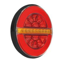 ΦΩΣ ΠΙΣΩ ΑΡΙΣΤΕΡΟ 12/24V DYNAMIC-O 140 mm ΜΕ 29 LED 3 ΧΡΗΣΕΙΣ ΟΜΙΧΛΗΣ/ΘΕΣΕΩΣ/ΦΛΑΣ (ΚΟΚΚΙΝΟ/ΠΟΡΤΟΚΑΛΙ) - 1 ΤΕΜ. Auto Moto Tyres 