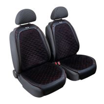 ΠΛΑΤΟΚΑΘΙΣΜΑΤΑ DAYTONA ΔΕΡΜΑΤΙΝΗ/ΒΕΛΟΥΡ ΜΑΥΡΟ ΜΕ ΚΟΚΚΙΝΗ ΡΑΦΗ ΚΥΨΕΛΩΤΟ 2ΤΕΜ. Auto Moto Tyres 