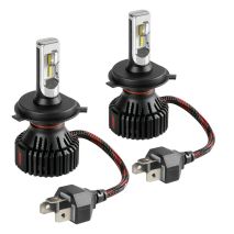 H4 9-32V 6.500K 8.000lm 60W P43t HALO LED SERIE 6 STANDARD 16LED ZES 2ΤΕΜ. LED KIT Auto Moto Tyres 