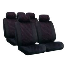 ΚΑΛΥΜΜΑΤΑ GLAMUR ΣΕΤ - ΜΑΥΡΟ/ΚΟΚΚΙΝΟ Auto Moto Tyres 