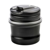 ΣΤΑΧΤΟΔΟΧΕΙΟ-ΤΑΣΑΚΙ-ΠΟΤΗΡΟΘΗΚΗ-ΚΑΛΑΘΑΚΙ ΣΚΟΥΠΙΔΙΩΝ ΜΑΥΡΟ ΜΕ ΦΩΣ ΜΠΛΕ ASH-TRAY 2in1 85x95mm Auto Moto Tyres 