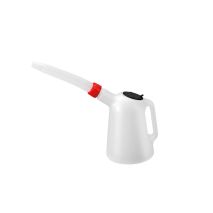 ΔΟΧΕΙΟ ΠΛΑΣΤΙΚΟ (HDPE) ΓΙΑ ΜΕΤΑΦΟΡΑ ΛΑΔΙΟΥ ΜΕ ΕΥΚΑΜΠΤΟ ΜΑΚΡΥ ΣΤΟΜΙΟ ΚΑΙ ΚΑΠΑΚΙ ΛΕΥΚΟ 1000ml LAMPA  - 1 TEM. Auto Moto Tyres 