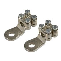 ΑΚΡΟΔΕΚΤΕΣ ΚΑΛΩΔΙΩΝ ΜΠΑΤΑΡΙΑΣ 70mm²  ΜΕ ΤΡΥΠΑ 12mm ΜΕ ΔΙΠΛΗ ΠΛΑΚΑ ΣΥΣΦΙΞΗΣ 2ΤΕΜ Auto Moto Tyres 