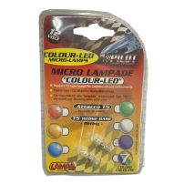 T5 12V W2x4,6d 1LED ΜΩΒ (ΚΑΡΦΩΤΟ ΑΚΑΛΥΚΟ ΓΙΑ ΟΡΓΑΝΑ ΤΑΜΠΛΟ) BLISTER 2ΤΕΜ. Auto Moto Tyres 