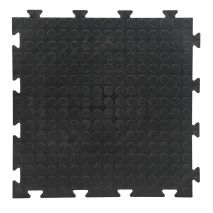 ΠΑΖΛ ΔΑΠΕΔΟΥ / ΑΝΤΙΟΛΙΣΘΗΤΙΚΟΣ ΤΑΠΗΤΑΣ PVC ΣΥΝΕΡΓΕΙΟΥ 500x500x8mm ΣΕ ΜΑΥΡΟ ΧΡΩΜΑ LAMPA - 1 ΤΕΜ. Auto Moto Tyres 
