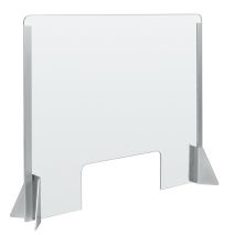 ΠΡΟΣΤΑΤΕΥΤΙΚΟ ΔΙΑΧΩΡΙΣΤΙΚΟ ΤΖΑΜΙ PLEXIGLASS 3mm 66x56cm ΜΕ ΤΡΥΠΑ ΚΑΙ ΒΑΣΕΙΣ ΣΤΗΡΙΞΗΣ ΑΛΟΥΜΙΝΙΟΥ Auto Moto Tyres 