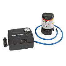 ΚΟΜΠΡΕΣΕΡ ΑΕΡΑ ΕΛΑΣΤΙΚΩΝ 12V 450ml ΜΕ ΥΓΡΟ ΕΠΙΣΚΕΥΗΣ 450ml ΜΑΝΟΜΕΤΡΟ ΚΑΙ ΜΕΤΡΗΤΗ ΠΙΕΣΗΣ (ΧΡΟΝΟΣ 7min) Auto Moto Tyres 