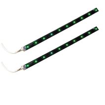 ΤΑΙΝΙΑ ΜΕ 15 LED ΕΥΚΑΜΠΤΗ FLEX STRIP 40 CM 12V ΠΡΑΣΙΝΟ 2ΤΕΜ Auto Moto Tyres 