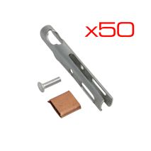 ΤΕΡΜΑΤΙΚΑ ΚΑΛΩΔΙΩΝ & ΣΥΡΜΑΤΟΣΧΟΙΝΩΝ ΓΙΑ ΜΟΥΣΑΜΑΔΕΣ ΚΑΡΟΤΣΑΣ TIR 6mm  LAMPA - 50ΤΕΜ. Auto Moto Tyres 