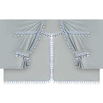 ΚΟΥΡΤΙΝΕΣ ΝΤΑΛΙΚΑΣ LUXURY PRO CABIN ΑΣΗΜΙ / ΜΠΛΕ ΣΕΤ LAMPA - 8 ΤΕΜ. Auto Moto Tyres 