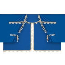 ΚΟΥΡΤΙΝΕΣ ΝΤΑΛΙΚΑΣ LUXURY PRO CABIN ΜΠΛΕ / ΧΡΥΣΟ ΣΕΤ LAMPA - 8 ΤΕΜ. Auto Moto Tyres 