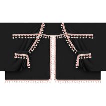 ΚΟΥΡΤΙΝΕΣ ΝΤΑΛΙΚΑΣ LUXURY PRO CABIN ΜΑΥΡΟ / ΚΟΚΚΙΝΟ ΣΕΤ LAMPA - 8 ΤΕΜ. Auto Moto Tyres 