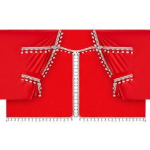 ΚΟΥΡΤΙΝΕΣ ΝΤΑΛΙΚΑΣ LUXURY PRO CABIN ΚΟΚΚΙΝΟ / ΜΑΥΡΟ ΣΕΤ LAMPA - 8 ΤΕΜ. Auto Moto Tyres 