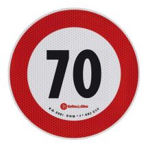 ΣΗΜΑ ΤΑΧΥΤΗΤΑΣ ΧΙΛΙΟΜΕΤΡΩΝ 70km/h ΑΥΤΟΚΟΛΛΗΤΟ Auto Moto Tyres 