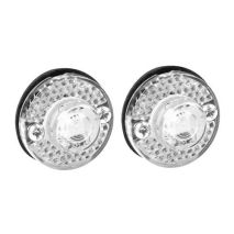 Φώτα Ογκου Φορτηγού 24V 1 Led 2τεμ Λευκά F-12 Auto Moto Tyres 