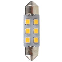 ΛΑΜΠΑΚΙΑ ΠΛΑΦΟΝΙΕΡΑΣ C5W 12V SV8.5 36mm 0,5W 6xSMD2835 LED OSRAM ΛΕΥΚΟ  BLISTER 2ΤΕΜ. M-TECH Auto Moto Tyres 