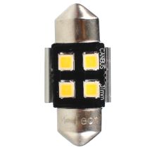 ΛΑΜΠΑΚΙΑ ΠΛΑΦΟΝΙΕΡΑΣ C5W/C10W 12V SV8.5 0,5W 31mm 4xSMD2835 LED OSRAM CAN-BUS ΛΕΥΚΟ 2ΤΕΜ. M-TECH Auto Moto Tyres 